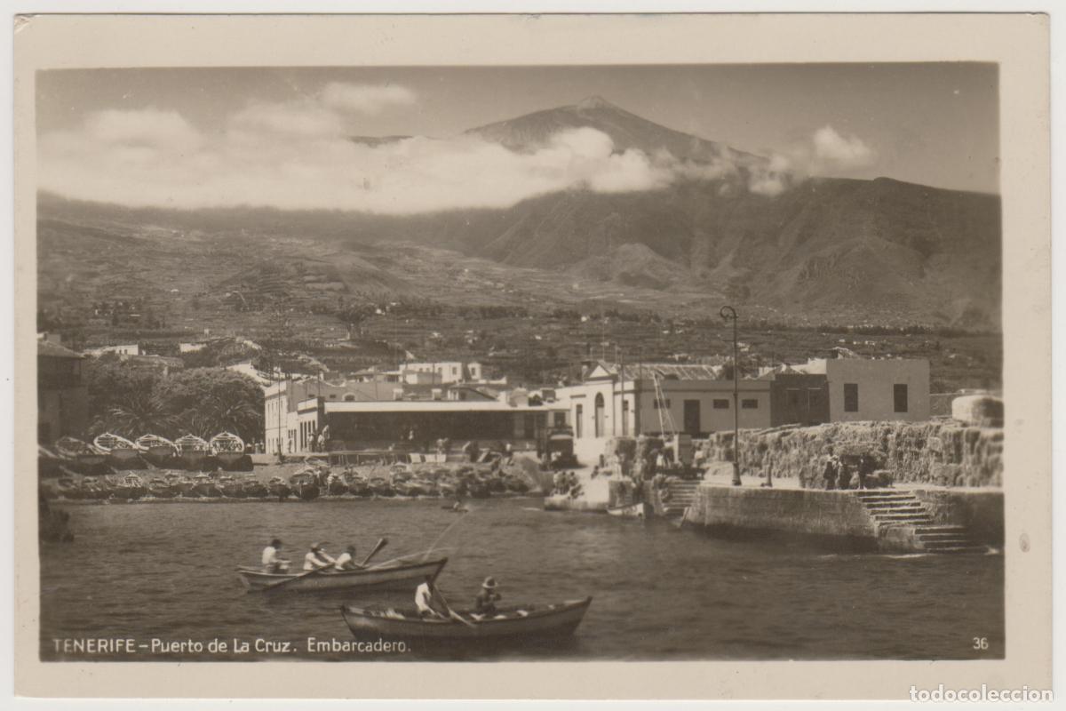 Postales: TARJETA POSTAL - TENERIFE - PUERTO DE LA CRUZ - EMBARCADERO - N&ordm; 36