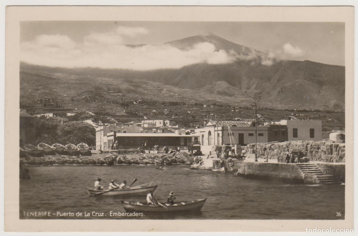 Postales: TARJETA POSTAL - TENERIFE - PUERTO DE LA CRUZ - EMBARCADERO - N&ordm; 36