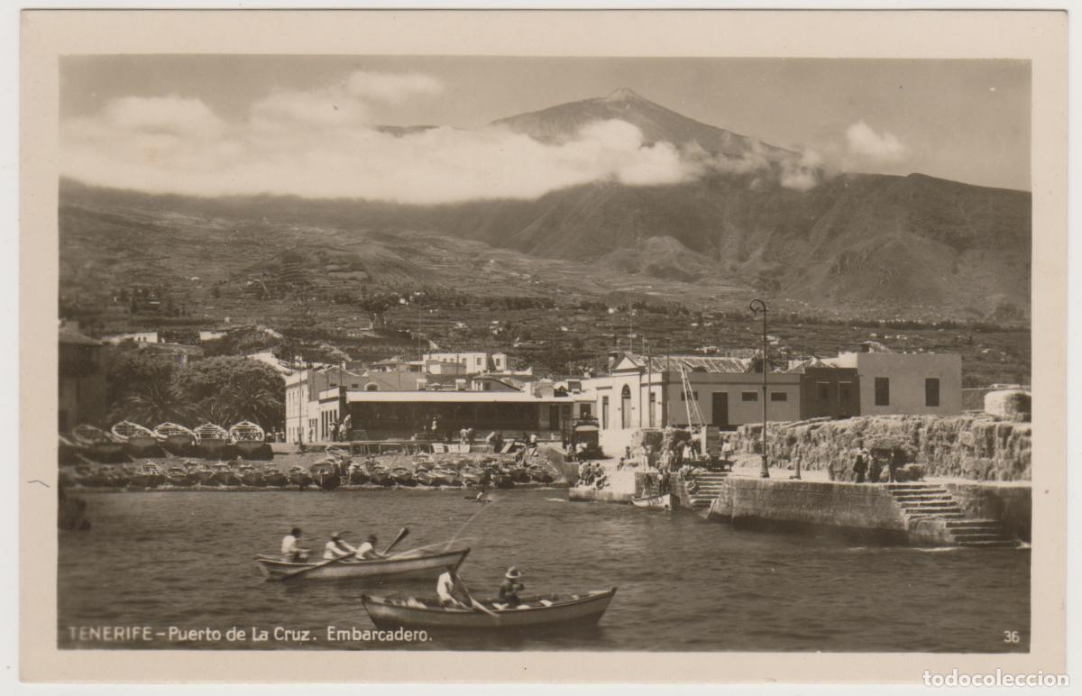 Postales: TARJETA POSTAL - TENERIFE - PUERTO DE LA CRUZ - EMBARCADERO - N&ordm; 36