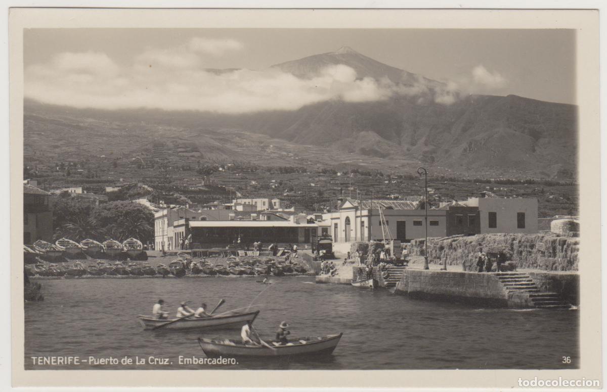 Postales: TARJETA POSTAL - TENERIFE - PUERTO DE LA CRUZ - EMBARCADERO - N&ordm; 36