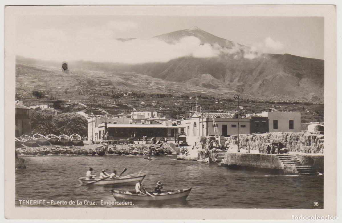 Postales: TARJETA POSTAL - TENERIFE - PUERTO DE LA CRUZ - EMBARCADERO - N&ordm; 36 - FOTO BAENA