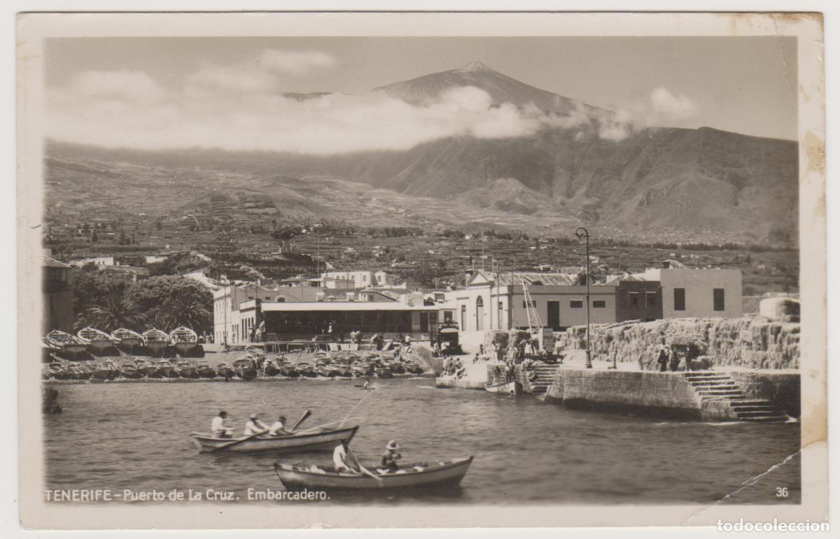 Postales: TARJETA POSTAL - TENERIFE - PUERTO DE LA CRUZ - EMBARCADERO - N&ordm; 36 - FOTO BAENA
