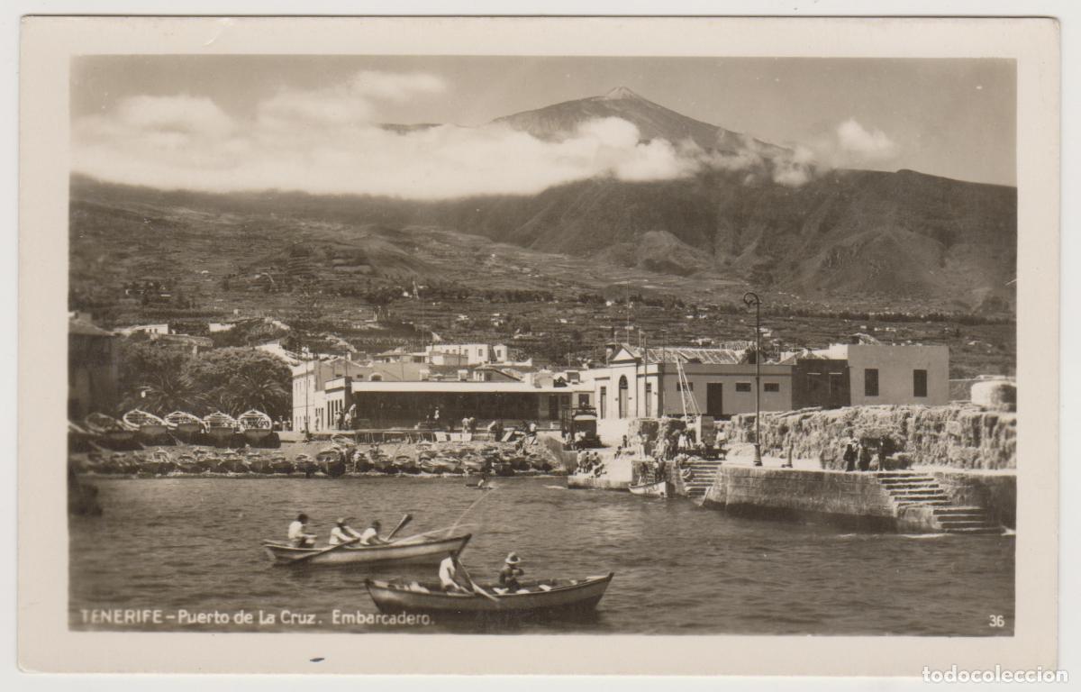 Postales: TARJETA POSTAL - TENERIFE - PUERTO DE LA CRUZ - EMBARCADERO - N&ordm; 36