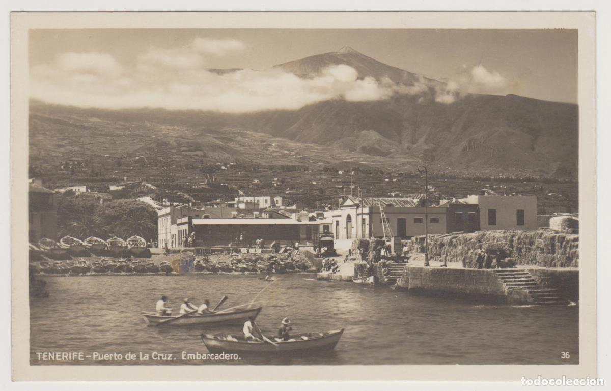 Postales: TARJETA POSTAL - TENERIFE - PUERTO DE LA CRUZ - EMBARCADERO - N&ordm; 36 - FOTO BAENA