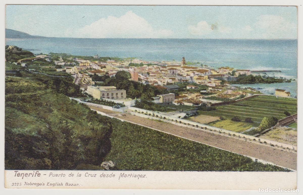 Postales: TARJETA POSTAL - TENERIFE - PUERTO DE LA CRUZ DESDE MARTIANEZ - N&ordm; 3225 - NOBREGA'S ENGLISH BAZAR