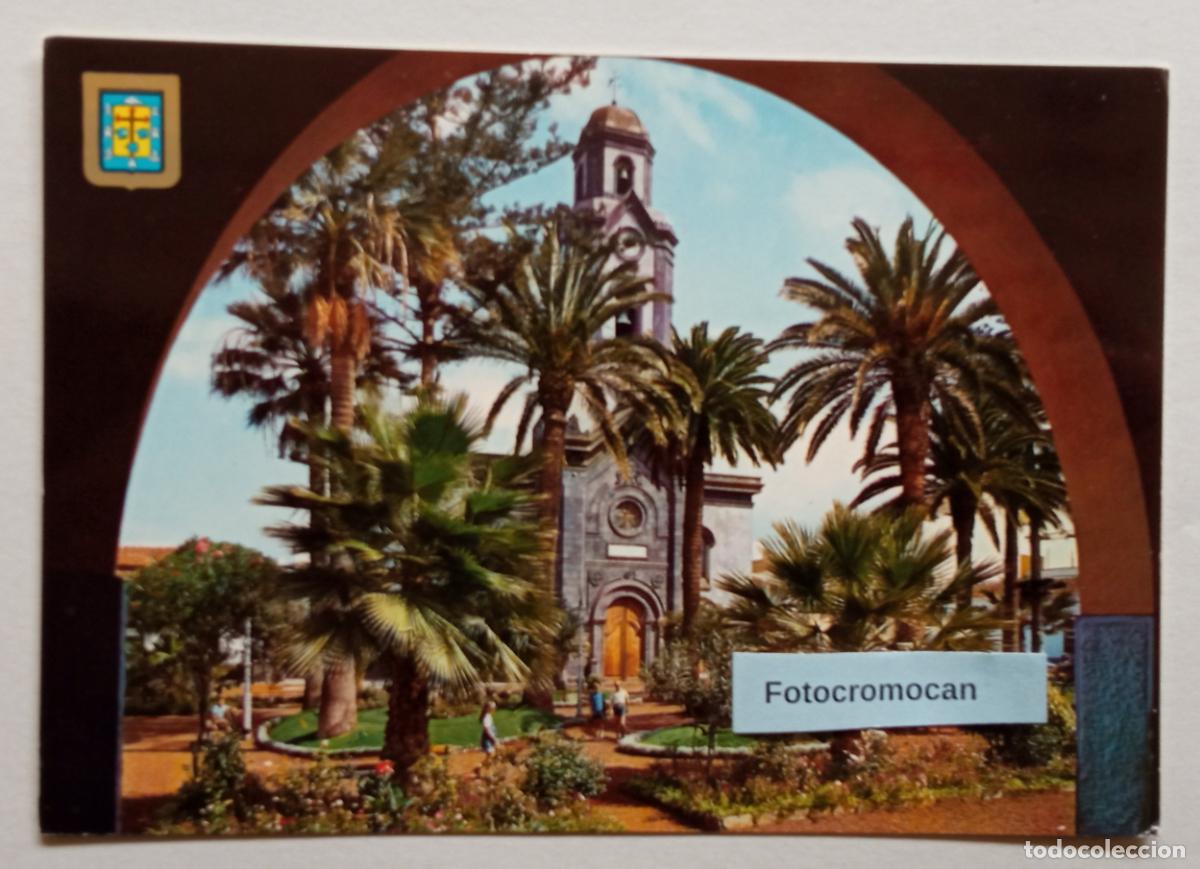 Postales: PUERTO DE LA CRUZ. TENERIFE. IGLESIA Y PLAZA DE NTRA. SRA. DE LA PE&Ntilde;A DE FRANCIA. ED. FISA. N&ordm;89