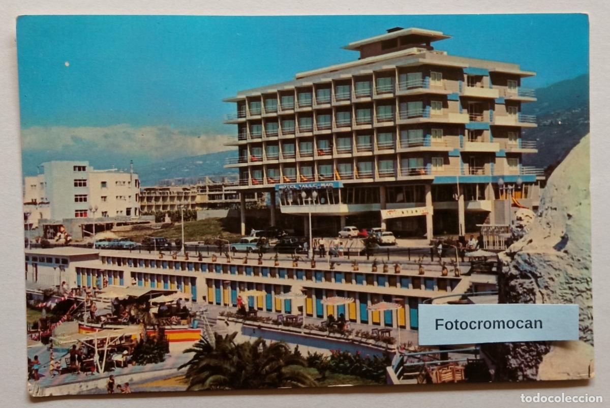 Postales: PUERTO DE LA CRUZ. TENERIFE. HOTEL VALLE MAR Y PISCINA SAN TELMO. ED. V&Iacute;CTOR GONZ&Aacute;LEZ. N&ordm;48
