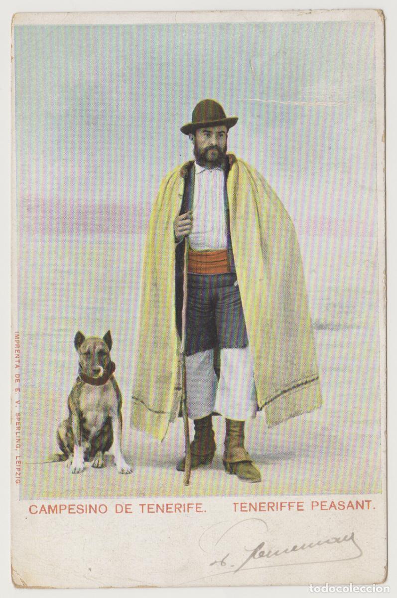 Postales: TARJETA POSTAL - CAMPESINO DE TENERIFE - TENERIFFE PEASANT - IMP DE E.V. SPERLING, LEIPZIG