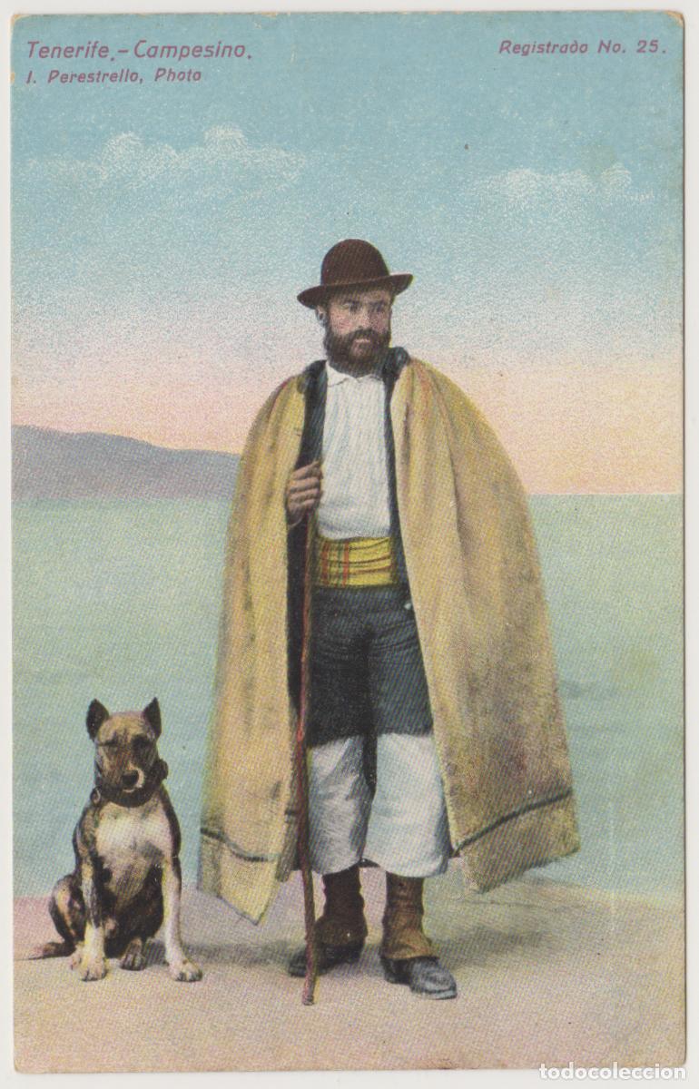 Postales: TARJETA POSTAL - TENERIFE - CAMPESINO - REGISTRADO N&ordm; 25 - J. PERESTRELLO, PHOTO