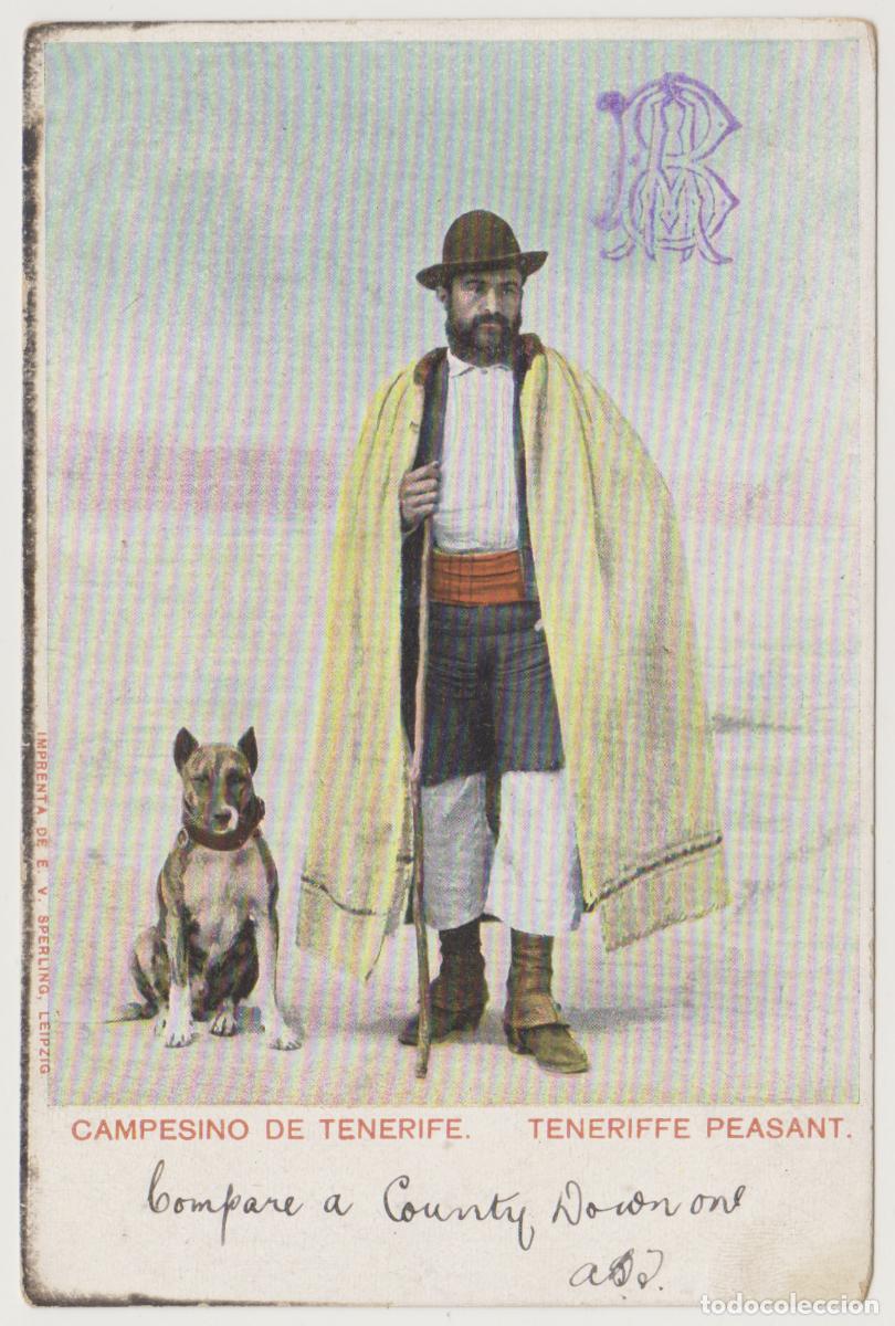 Postales: TARJETA POSTAL - CAMPESINO DE TENERIFE - TENERIFFE PEASANT - IMP DE E.V. SPERLING, LEIPZIG