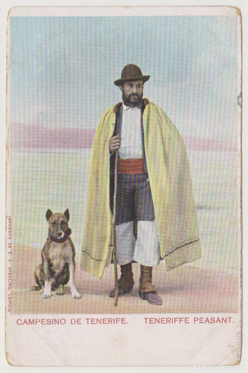 Postales: TARJETA POSTAL - CAMPESINO DE TENERIFE - TENERIFFE PEASANT - IMP DE E.V. SPERLING, LEIPZIG