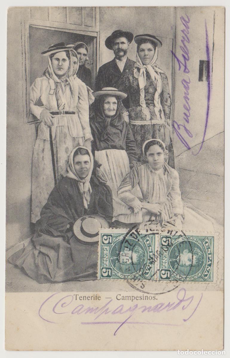 Postales: TARJETA POSTAL - TENERIFE - CAMPESINOS - NOBREGA'S ENGLISH BAZAR