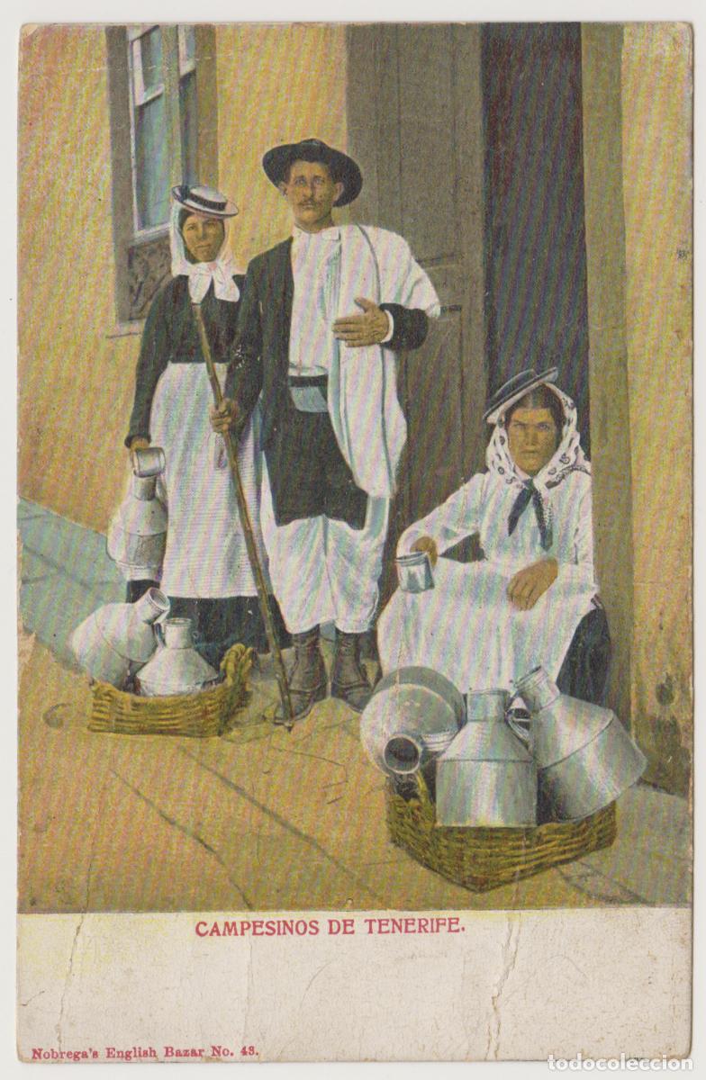 Postales: TARJETA POSTAL - CAMPESINOS DE TENERIFE - N&ordm; 48 - NOBREGA'S ENGLISH BAZAR