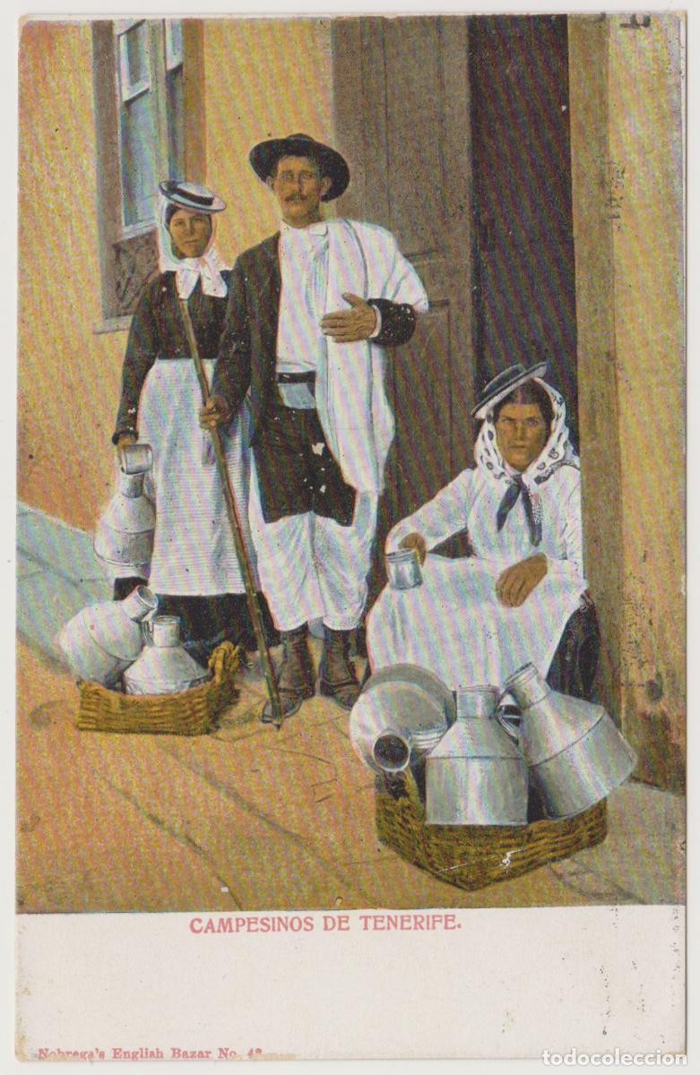 Postales: TARJETA POSTAL - CAMPESINOS DE TENERIFE - N&ordm; 48 - NOBREGA'S ENGLISH BAZAR