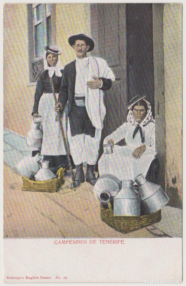 Postales: TARJETA POSTAL - CAMPESINOS DE TENERIFE - N&ordm; 43 - NOBREGA'S ENGLISH BAZAR