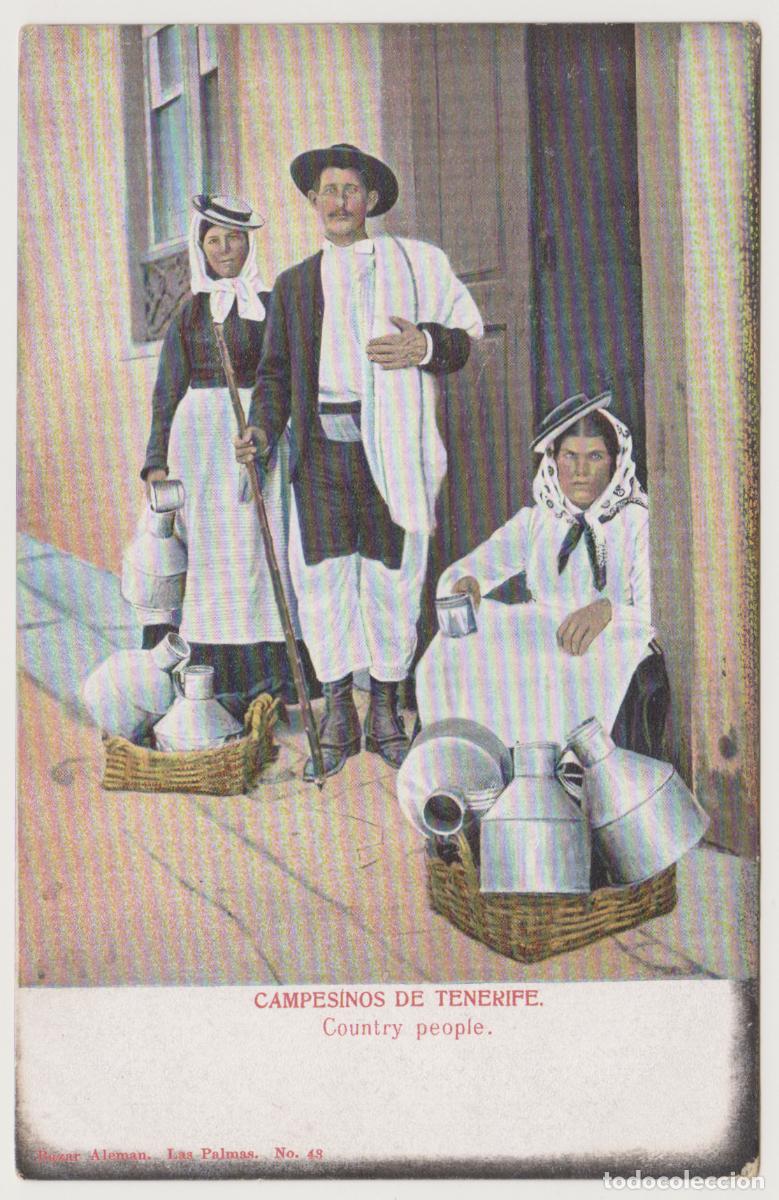 Postales: TARJETA POSTAL - CAMPESINOS DE TENERIFE - COUNTRY PEOPLE - N&ordm; 48 - BAZAR ALEMAN