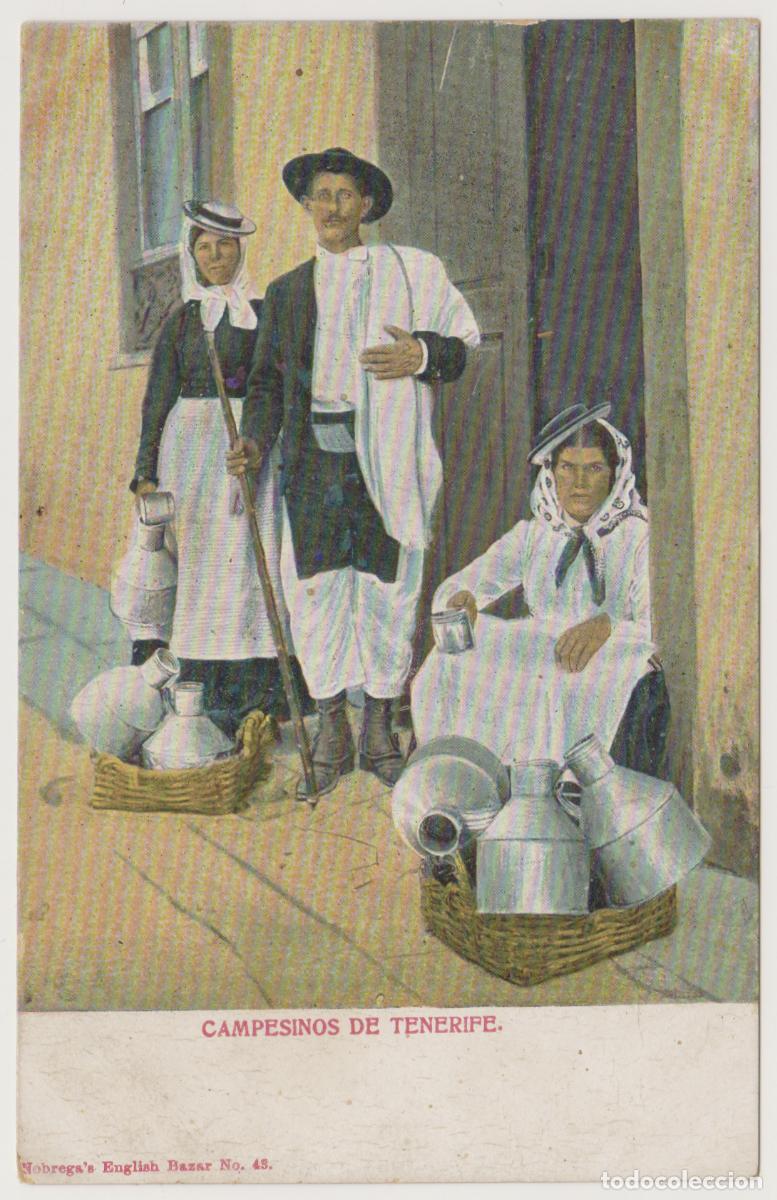 Postales: TARJETA POSTAL - CAMPESINOS DE TENERIFE - N&ordm; 43 - NOBREGA'S ENGLISH BAZAR