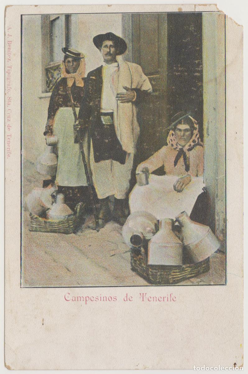 Postales: TARJETA POSTAL - CAMPESINOS DE TENERIFE - A. J. BENITEZ