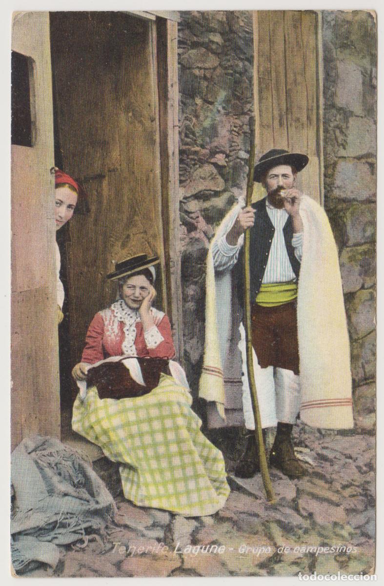 Postales: TARJETA POSTAL - TENERIFE - GRUPO DE CAMPESINOS - NOBREGA'S ENGLISH BAZAR