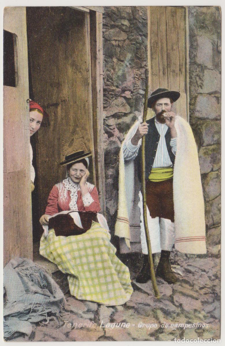 Postales: TARJETA POSTAL - TENERIFE - GRUPO DE CAMPESINOS - NOBREGA'S ENGLISH BAZAR