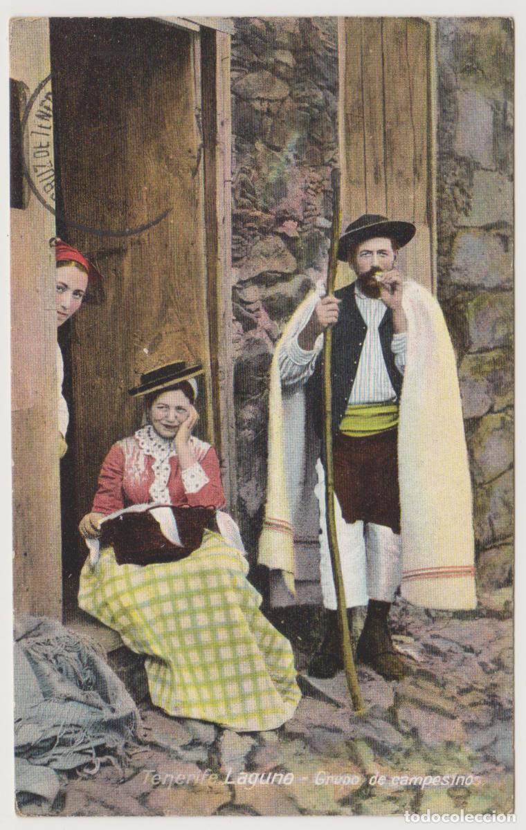 Postales: TARJETA POSTAL - TENERIFE - GRUPO DE CAMPESINOS - NOBREGA'S ENGLISH BAZAR