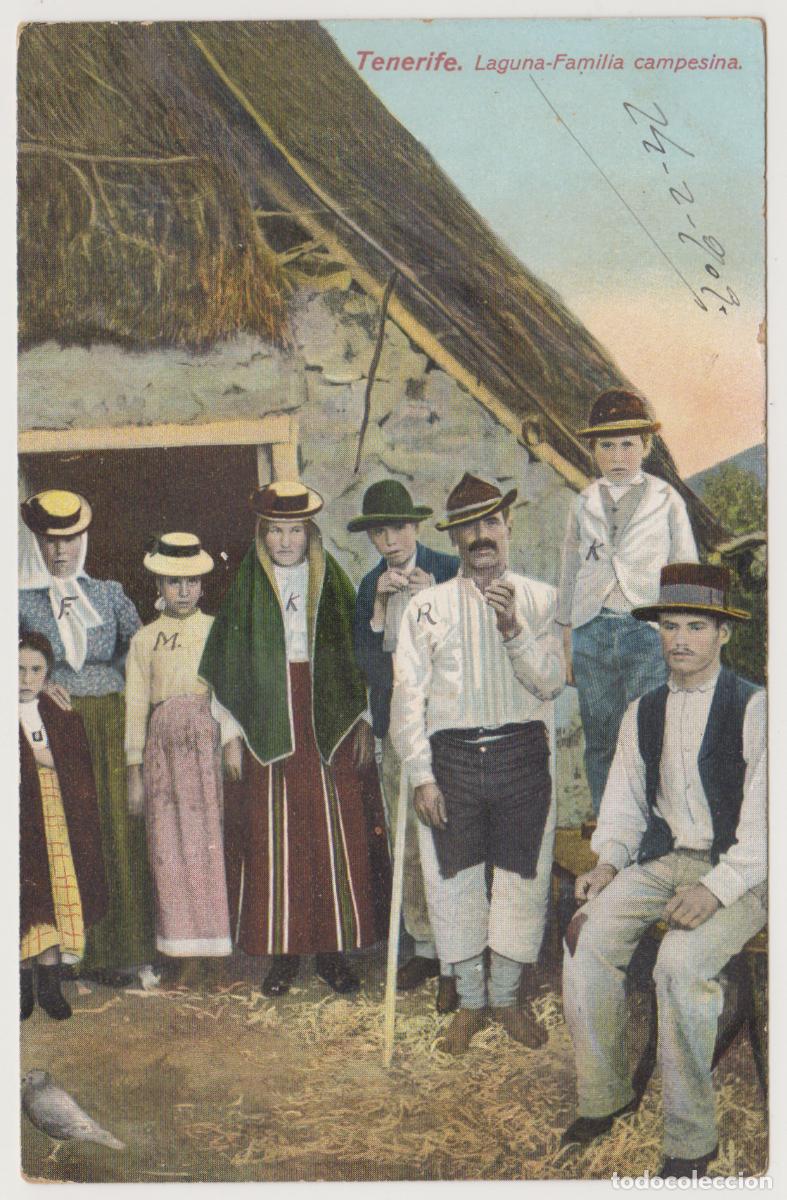 Postales: TARJETA POSTAL - TENERIFE - LAGUNA - FAMILIA CAMPESINA - NOBREGA'S ENGLISH BAZAR