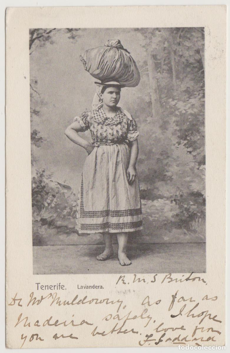 Postales: TARJETA POSTAL - TENERIFE - LAVANDERA - NOBREGA'S ENGLISH BAZAR