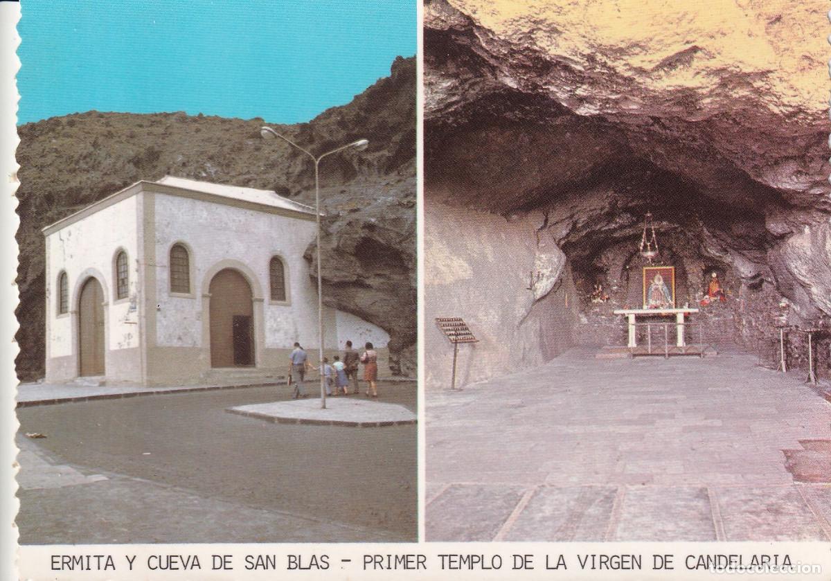 Postales: TENERIFE VIRGEN DE CANDELARIA ERMITA Y CUEVA DE SAN BLAS
