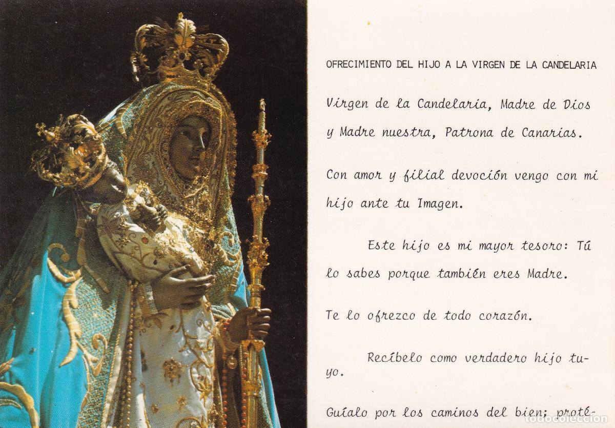 Postales: TENERIFE VIRGEN DE CANDELARIA OFRECIMIEBNTO DEL HIJO A LA VIRGEN