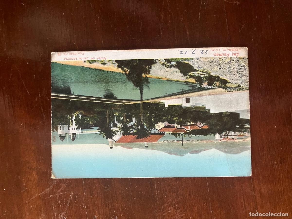 Postales: POSTAL LAS PALMAS HOTEL DE SANTA CATALINA CIRCULADA 1912.J PERESTRELLO N&ordm; 36