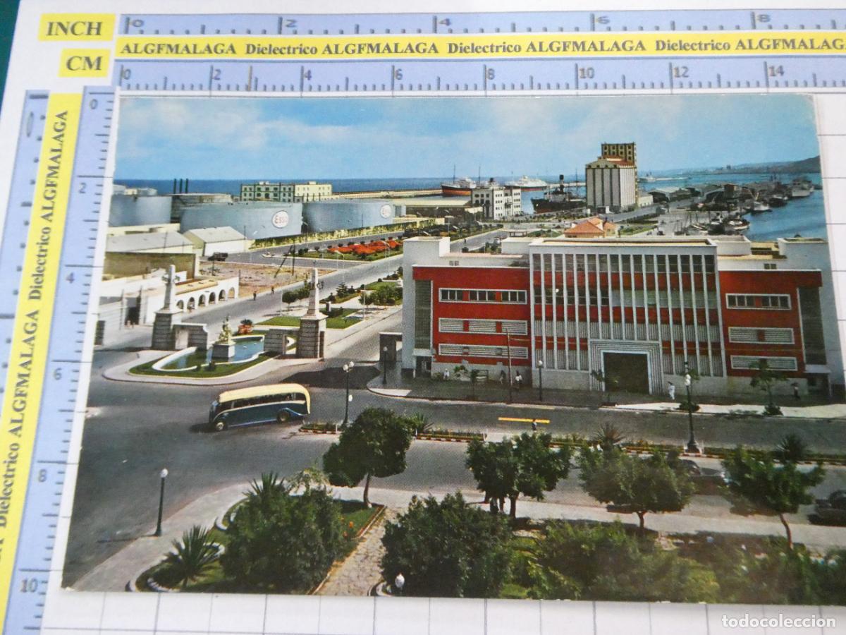 Postales: POSTAL DE GRAN CANARIA. A&Ntilde;O 1959. LAS PALMAS PUERTO DE LA LUZ. AUTOB&Uacute;S DEP&Oacute;SITOS ESSO 7056 CAM. 2965