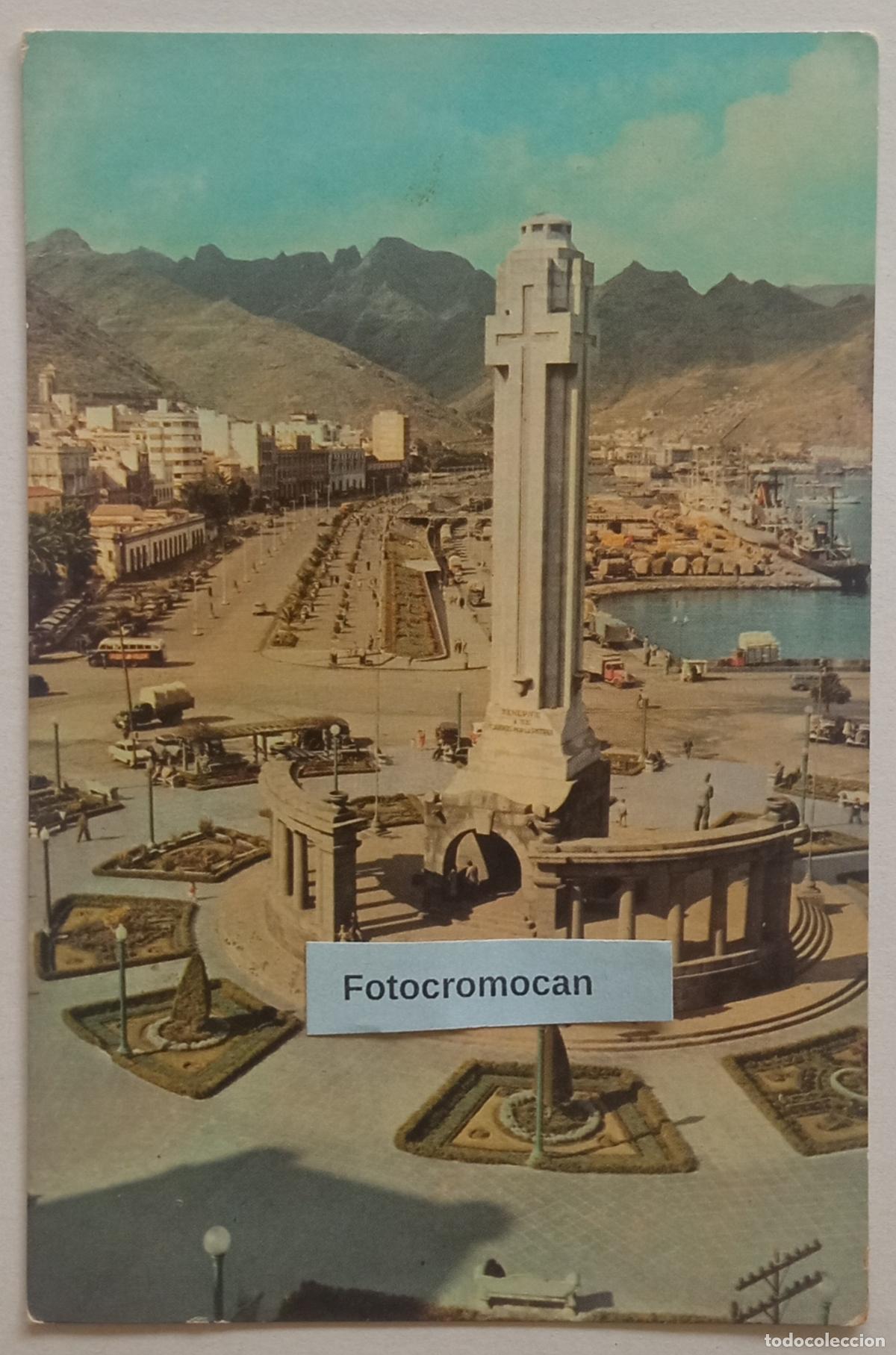 Postales: TENERIFE. MONUMENTO A LOS CA&Iacute;DOS Y PASEO DE S. MIGUEL. CAMPA&Ntilde;A Y PUIG FERR&Aacute;N. N&ordm;7308