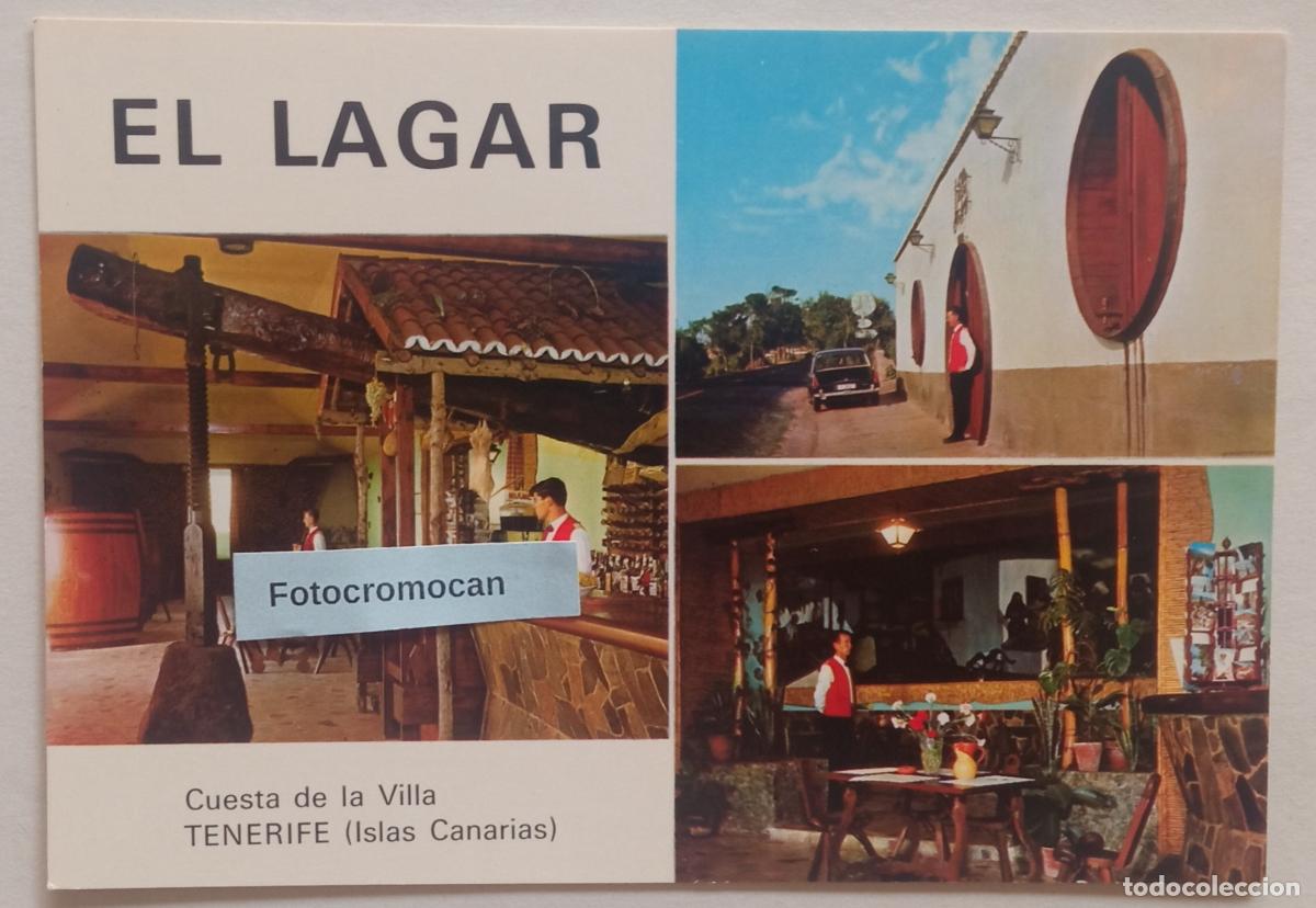 Postales: RESTAURANTE T&Iacute;PICO EL LAGAR. CUESTA DE LA VILLA. SANTA URSULA. TENERIFE. ED. VILLAR.