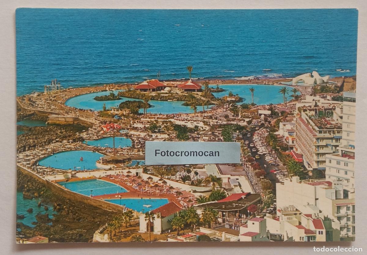 Postales: PUERTO DE LA CRUZ. TENERIFE. PISCINAS Y LAGO ARTIFICIAL. ED. ANIBARRO. N&ordm;79