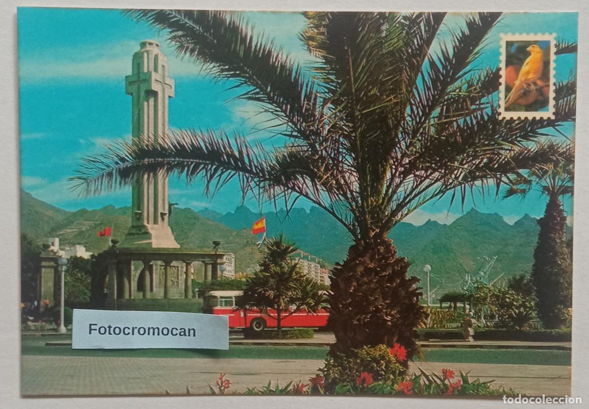 Postales: SANTA CRUZ DE TENERIFE. DETALLE DE LA PLAZA ESPA&Ntilde;A. LITOGRAF&Iacute;A SAAVEDRA. N&ordm;555