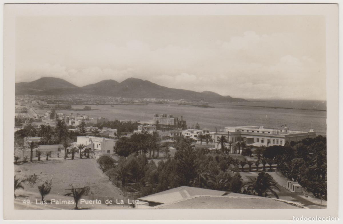 Postales: TARJETA POSTAL - LAS PALMAS - PUERTO DE LA LUZ - N&ordm; 49 - BAZAR ALEMAN