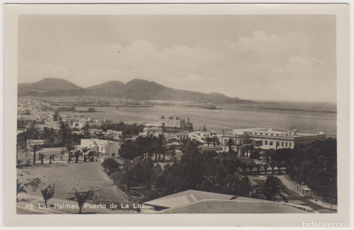 Postales: TARJETA POSTAL - LAS PALMAS - PUERTO DE LA LUZ - N&ordm; 49 - BAZAR ALEMAN