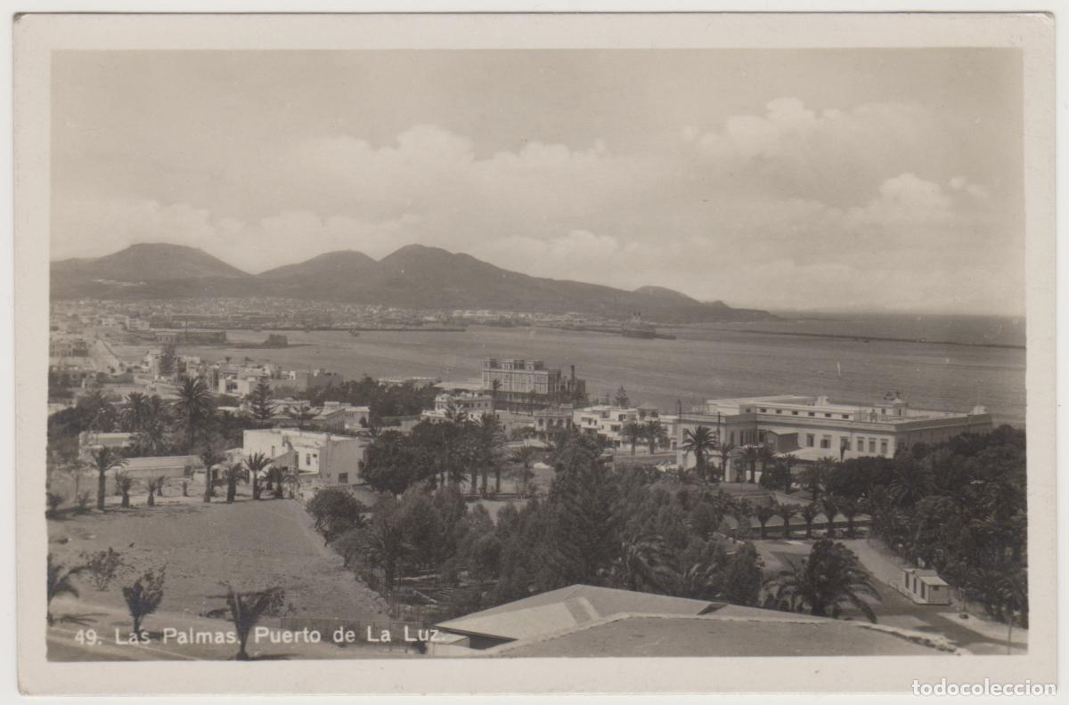 Postales: TARJETA POSTAL - LAS PALMAS - PUERTO DE LA LUZ - N&ordm; 49 - BAZAR ALEMAN