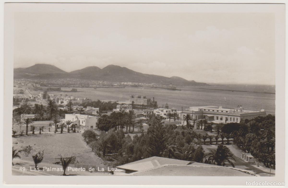 Postales: TARJETA POSTAL - LAS PALMAS - PUERTO DE LA LUZ - N&ordm; 49 - BAZAR ALEMAN