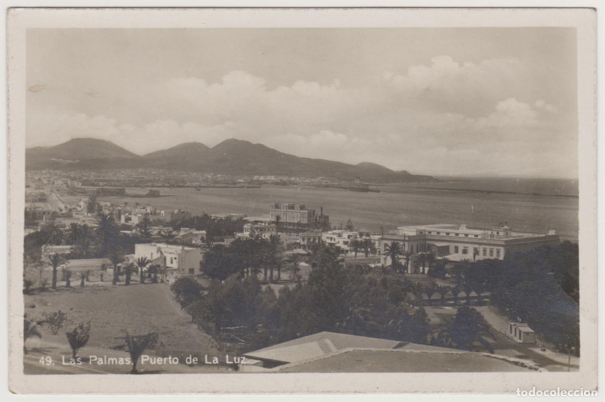 Postales: TARJETA POSTAL - LAS PALMAS - PUERTO DE LA LUZ - N&ordm; 49 - BAZAR ALEMAN