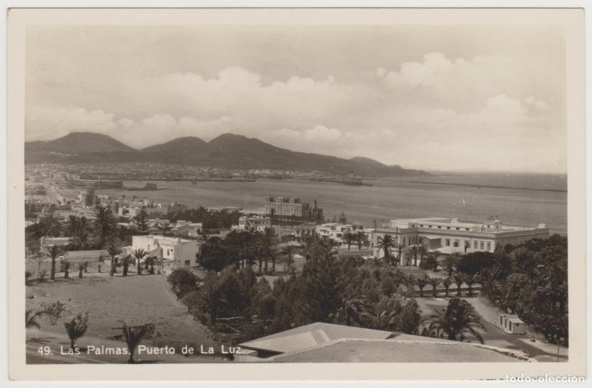 Postales: TARJETA POSTAL - LAS PALMAS - PUERTO DE LA LUZ - N&ordm; 49 - BAZAR ALEMAN