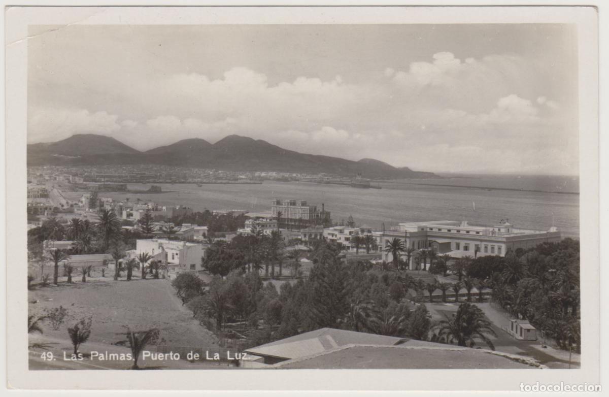 Postales: TARJETA POSTAL - LAS PALMAS - PUERTO DE LA LUZ - N&ordm; 49 - BAZAR ALEMAN