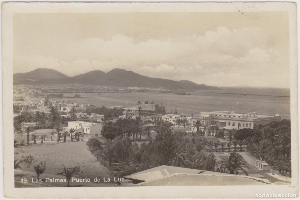 Postales: TARJETA POSTAL - LAS PALMAS - PUERTO DE LA LUZ - N&ordm; 49 - BAZAR ALEMAN