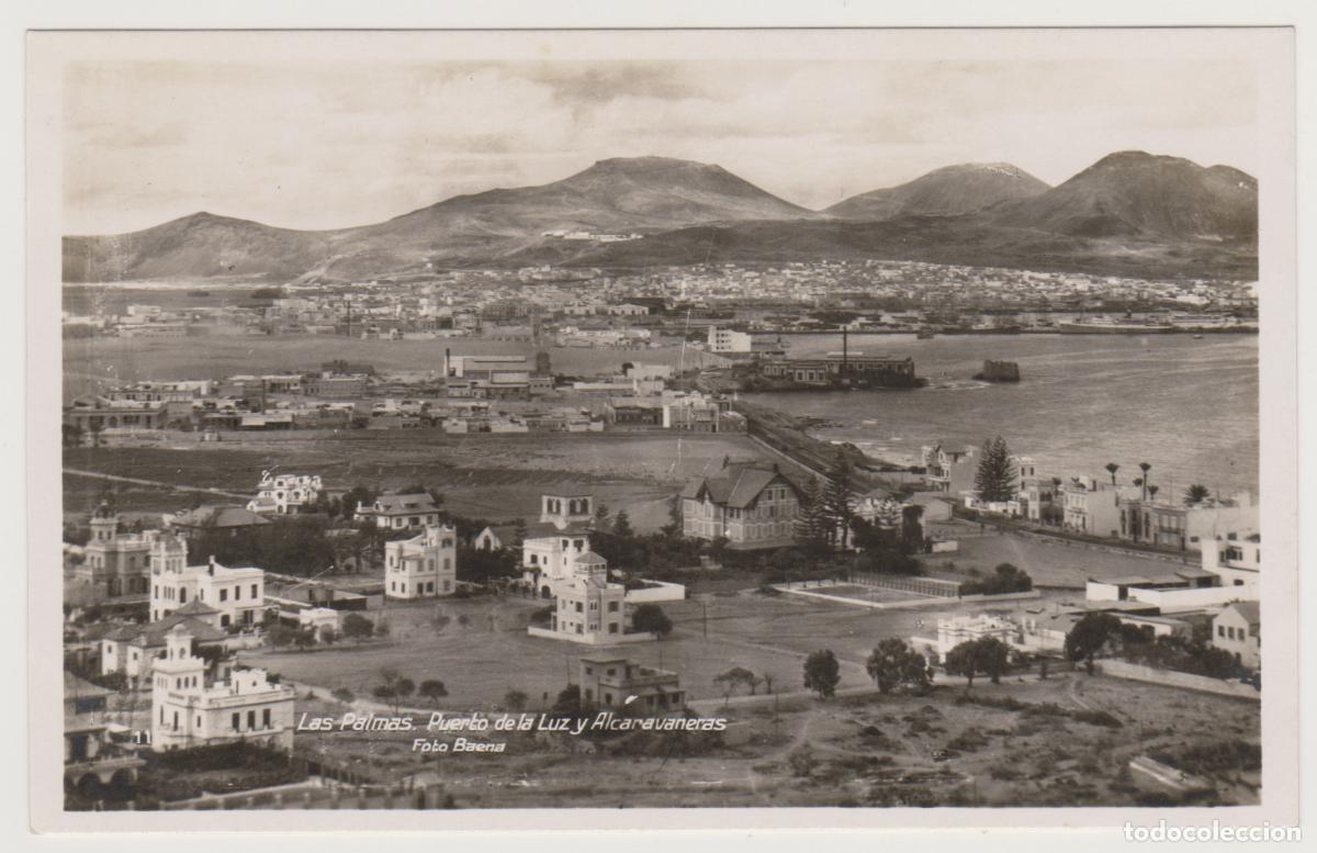 Postales: TARJETA POSTAL - LAS PALMAS - PUERTO DE LA LUZ Y ALCARAVANERAS - FOTO BAENA