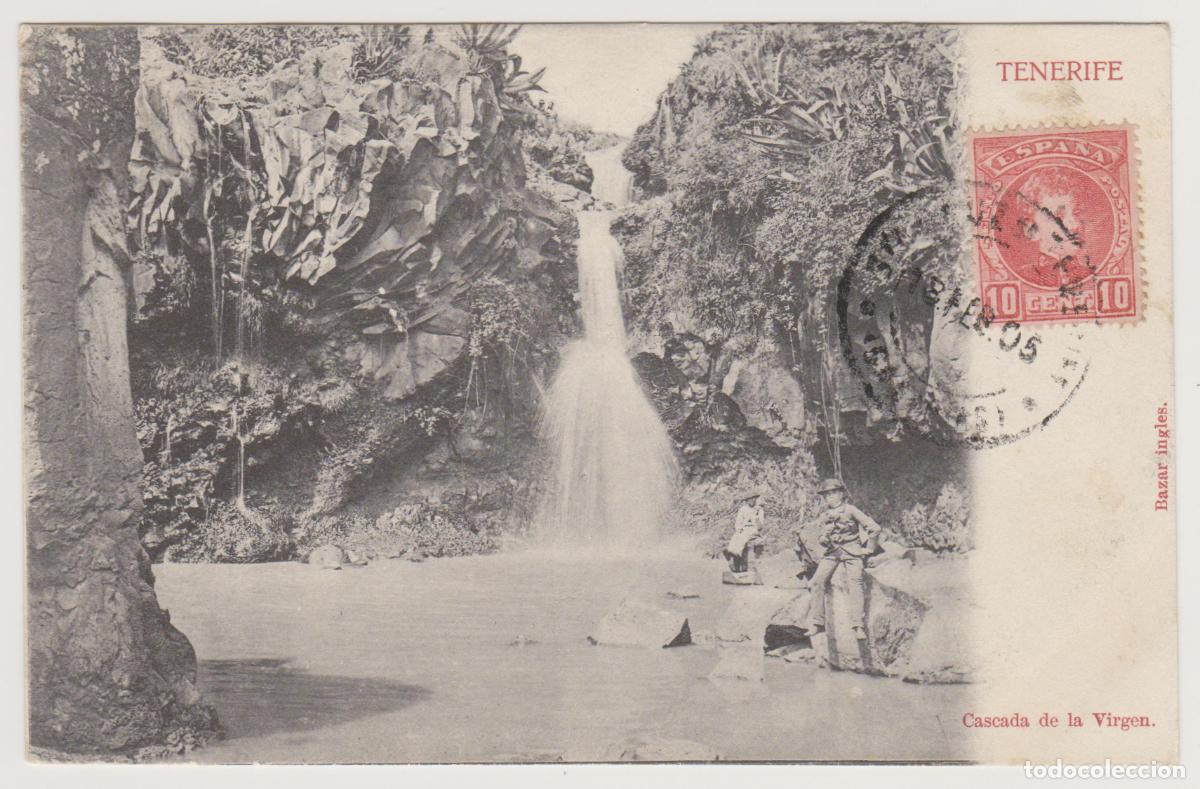 Postales: TARJETA POSTAL - TENERIFE - CASCADA DE LA VIRGEN - BAZAR INGLES