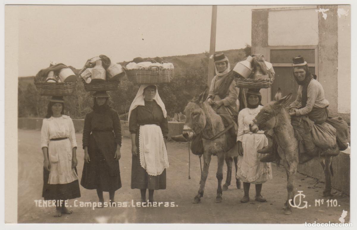 Postales: TARJETA POSTAL - TENERIFE - CAMPESINAS - LECHERAS - N&ordm; 110 - JG