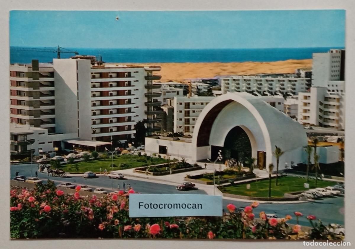 Postales: COSTA CANARIA. IGLESIA ECUM&Eacute;NICA EL SALVADOR. PLAYA DEL INGL&Eacute;S. ED. MONTERO. N&ordm;2048