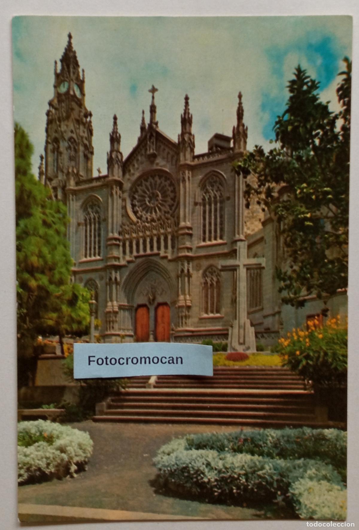 Postales: ARUCAS. GRAN CANARIA. BAS&Iacute;LICA DE SAN JUAN BAUTISTA. DISTRIBUIDORA CANARIA. N&ordm;38