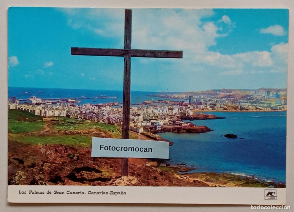 Postales: LAS PALMAS DE GRAN CANARIA. VISTA GENERAL DESDE LA ISLETA. IBER CROMO. N&ordm; GC-008