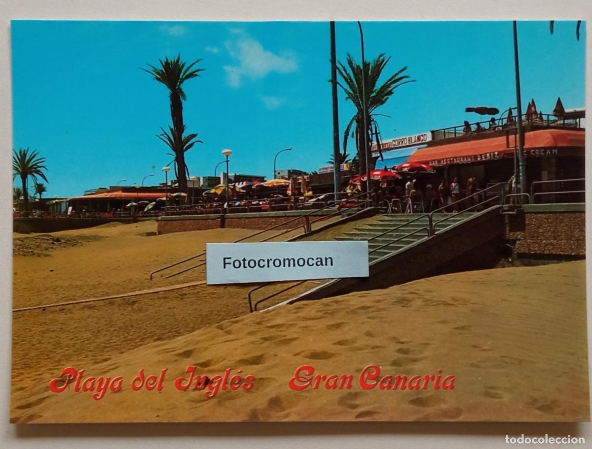 Postales: PLAYA DEL INGL&Eacute;S. GRAN CANARIA. RESTAURANTE Y TIENDAS. COLECCI&Oacute;N PERLA. N&ordm;131
